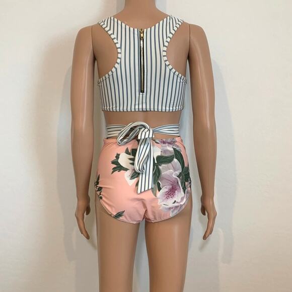 Albion XS Fit Island Fever back tie one piece swimsuit SW 3005 - Picture 7 of 11